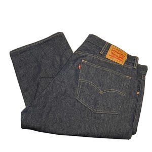 LEVIS 501 BUTTON FLY dark Denim Jeans Original Fit Mens Size 42x30  waterless
